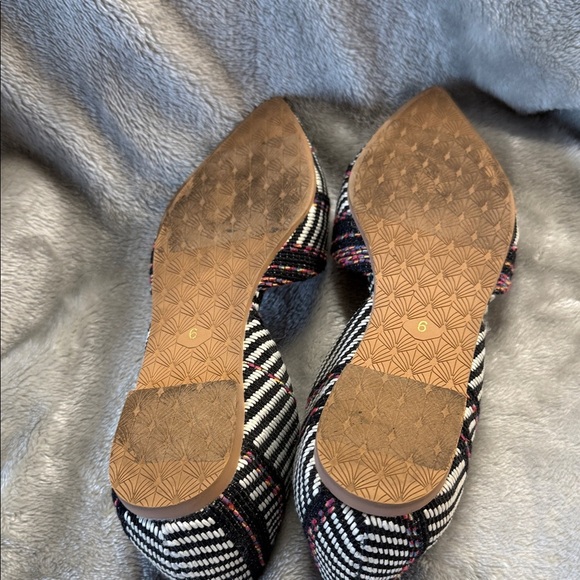 Seychelles Anthropologie Black and White Plaid Flats - Picture 9 of 9
